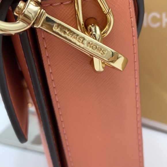 Michael Kors Carmen Medium Convertible Shoulder Bag Crossbody SHERBERT Leather - Picture 16 of 16